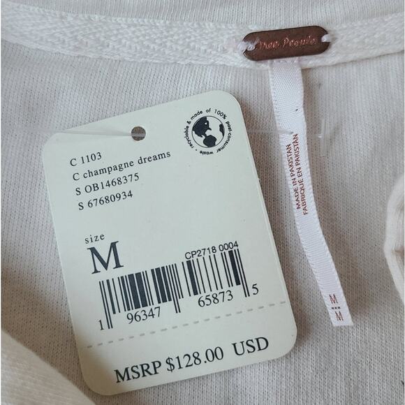 Free People NEW Ruby Jacket Champagne Dreams Womens Shacket Jacket Medium NWT - Picture 7 of 13